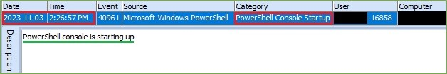 PowerShell Started – Microsoft-Windows-PowerShell.evtx